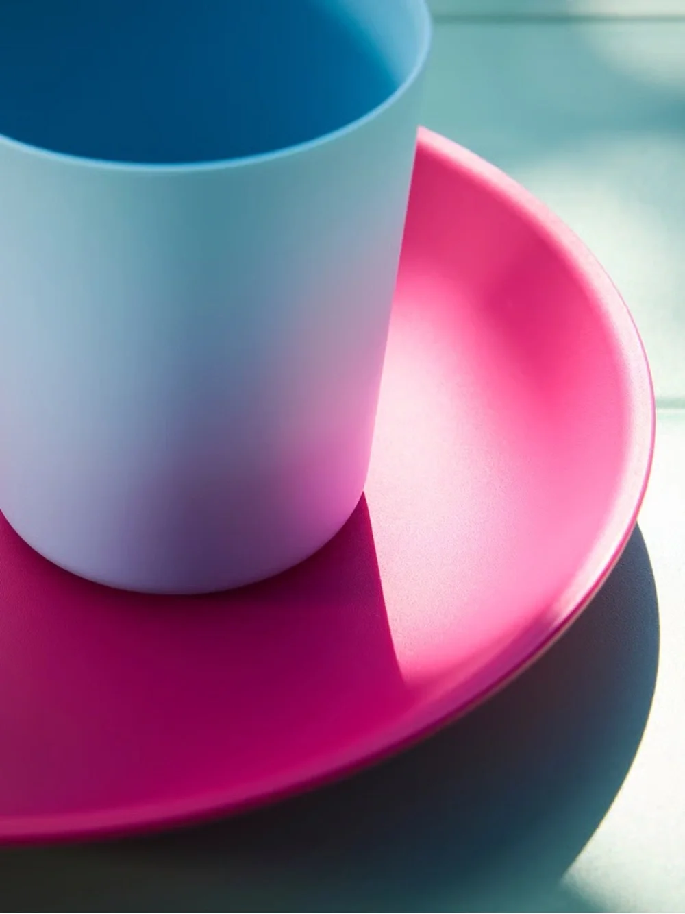 21-Piece Picnic Set in Pink and Blue